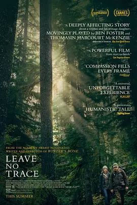 《不留痕迹 Leave No Trace》(2018) 【豆瓣7.6/25项大奖获奖/剧情】1080P 中英双字 2.8G - 丛林父女的漂泊与成长，在野性与文明之间抉择